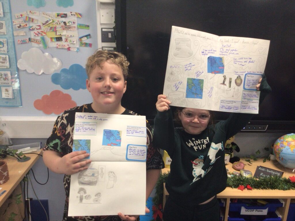 Some of our fantastic enthusiasm showing through from our History lessons here where the children were 'speaking like experts' about what they'd learnt in history for that unit!